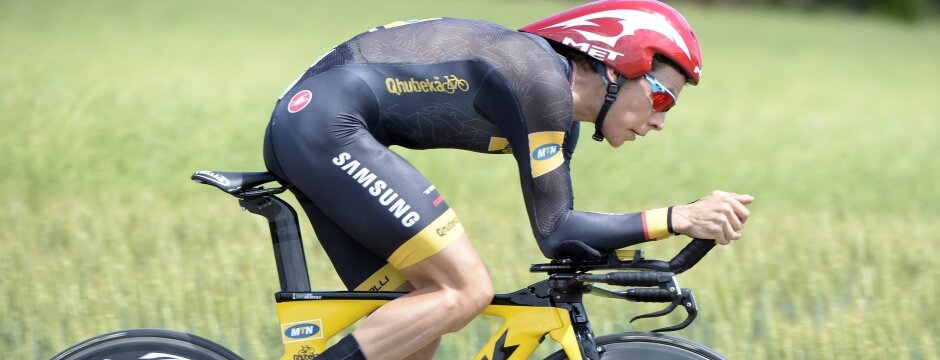 Louis Mentjes on stage seven of the 2014 Tour de Suisse