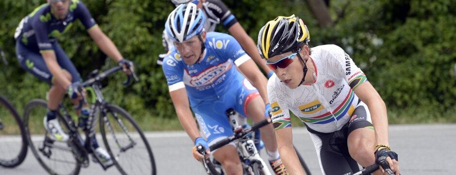 Louis Meintjes on the 2014 Tour de Suisse